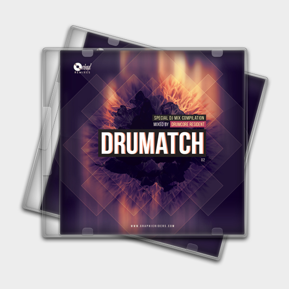 drum and bass cd cover template