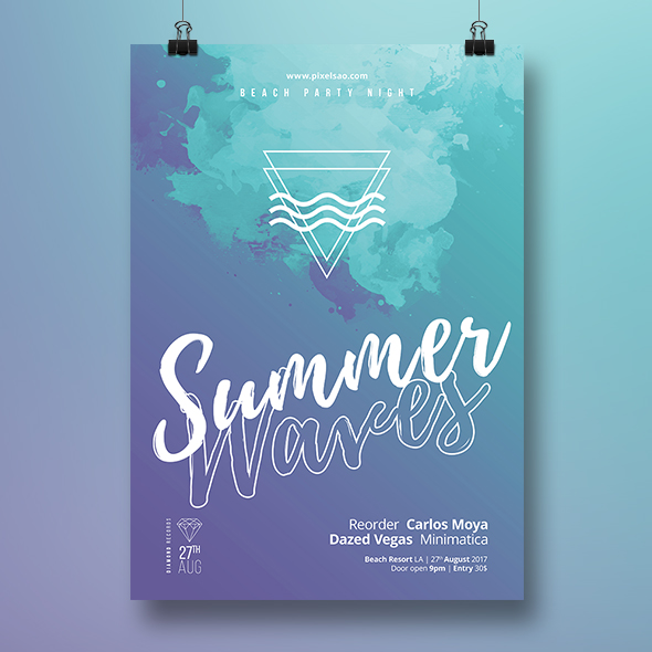 summer poster template