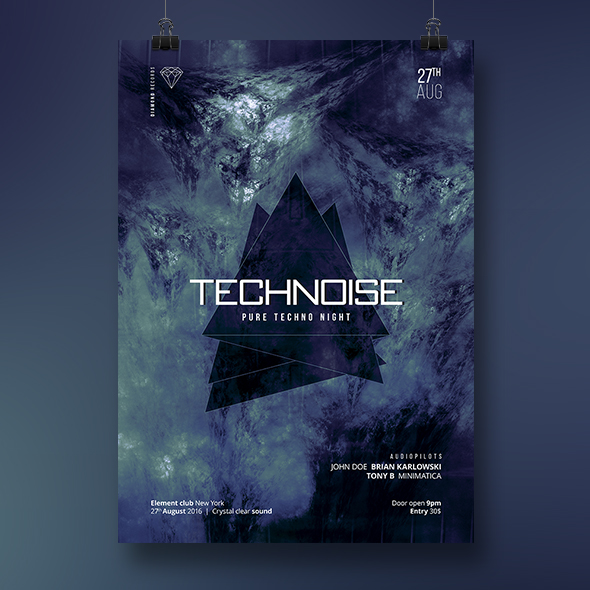 technoise poster template
