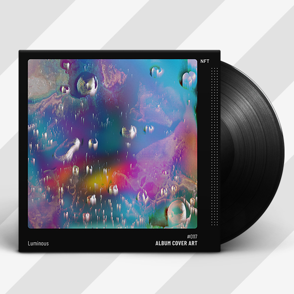abstract colorful album cover template