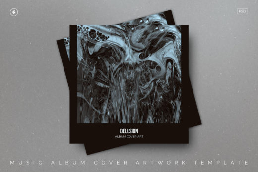 Delusion Album Cover PSD Template