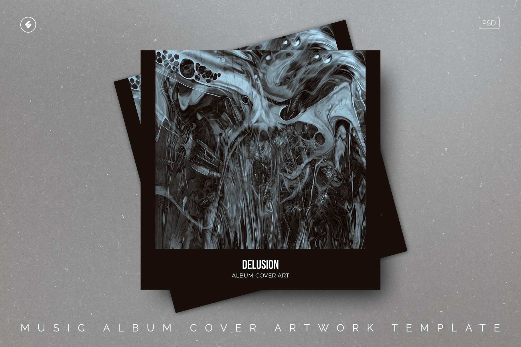 Delusion Abstract Album Cover Template