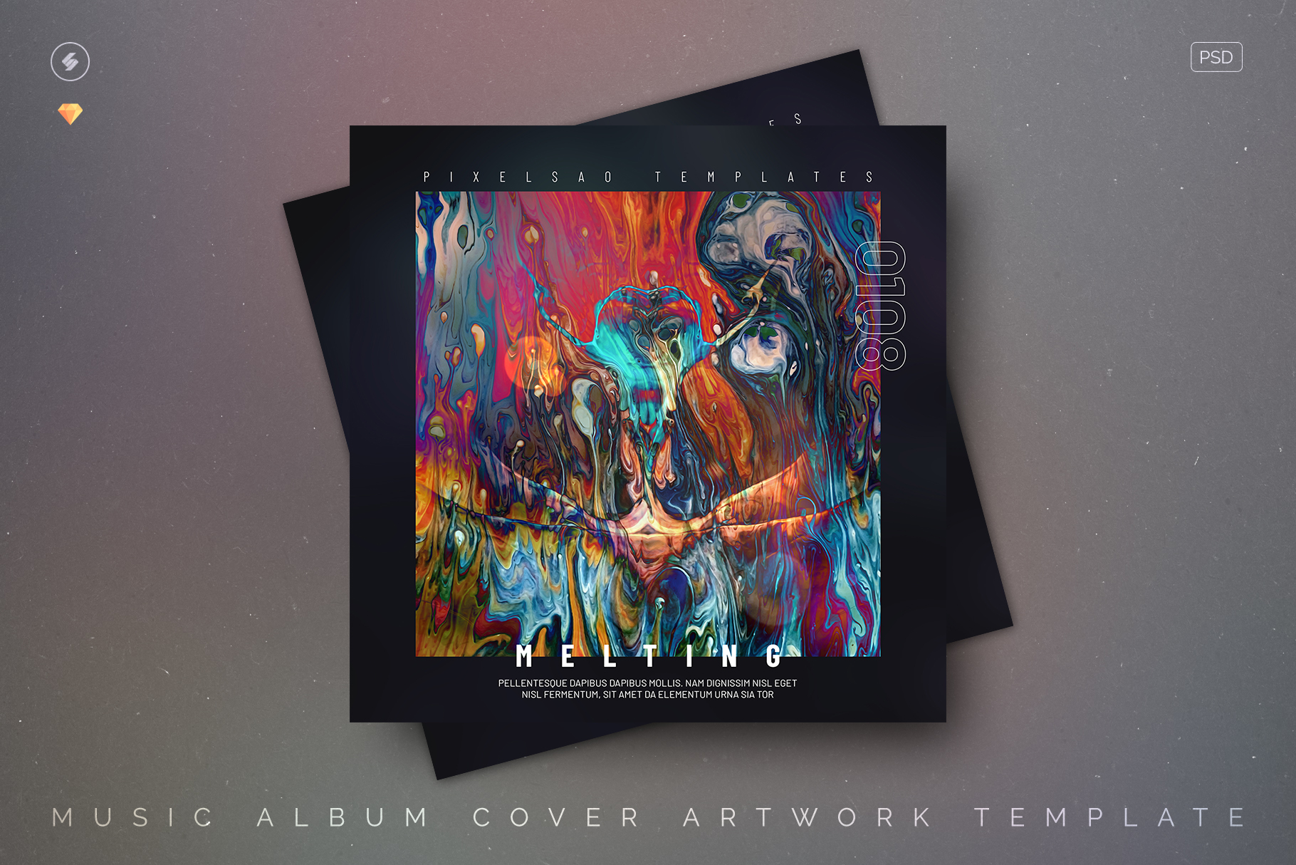 Melting - Exclusive Album Cover Art Template
