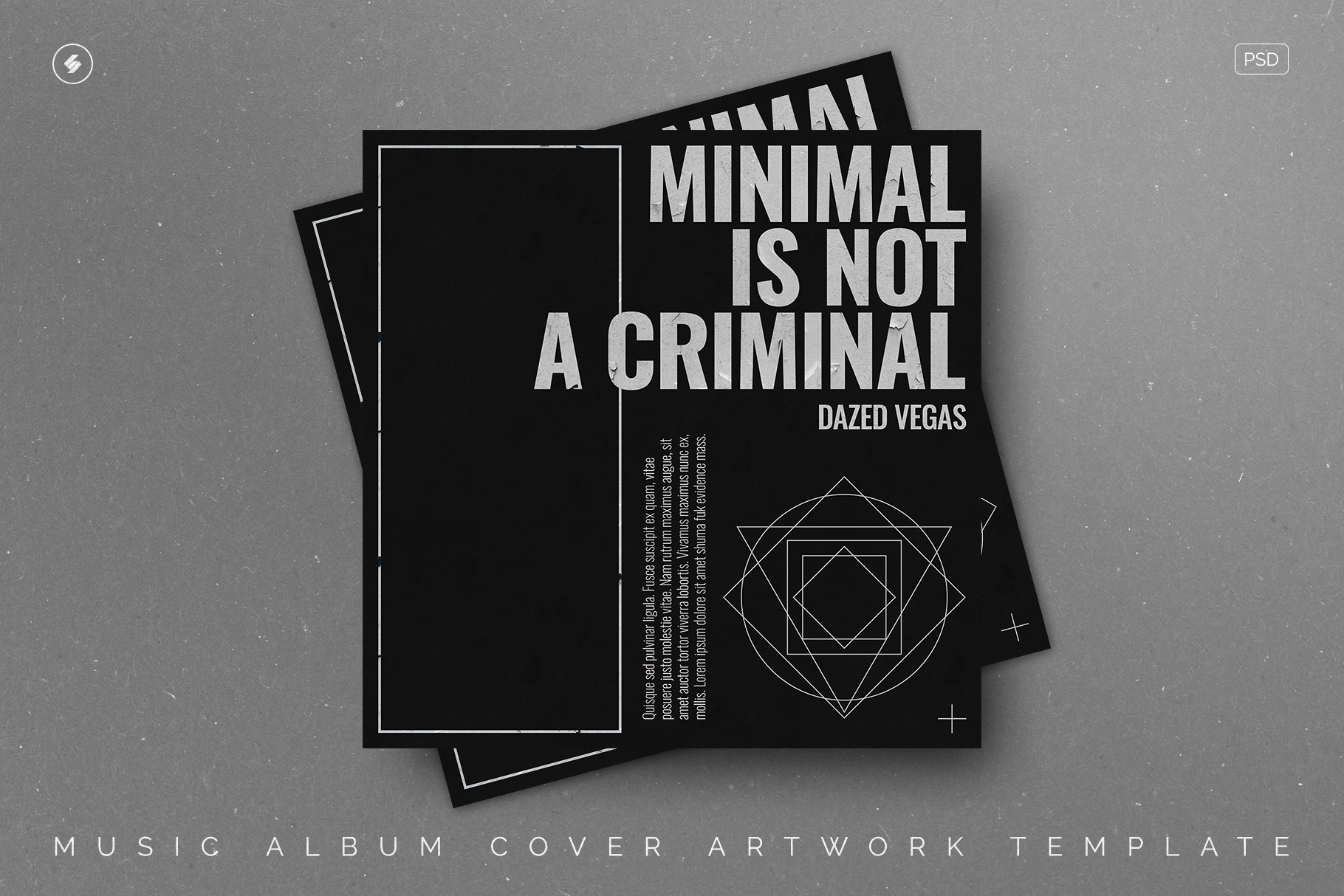 Minimal Criminal Album Cover Template