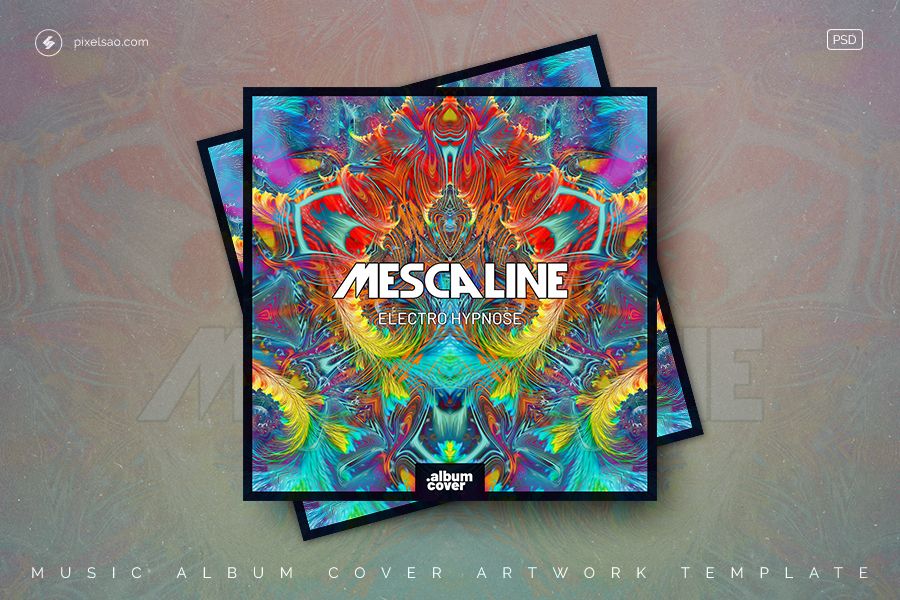 mescaline album cover template