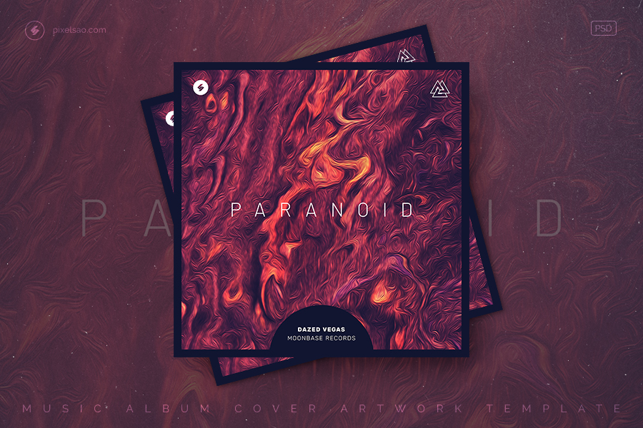 Paranoid Album Cover Art Template